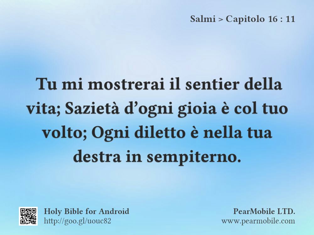Salmi, Capitolo 16:11